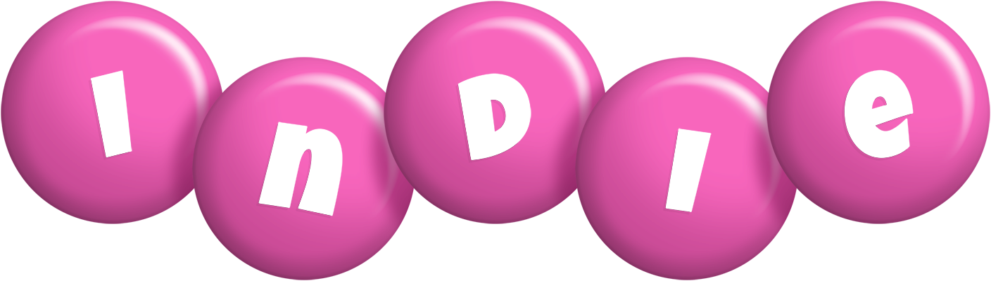 Indie candy-pink logo