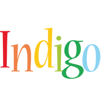 Indigo birthday logo