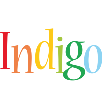 Indigo birthday logo