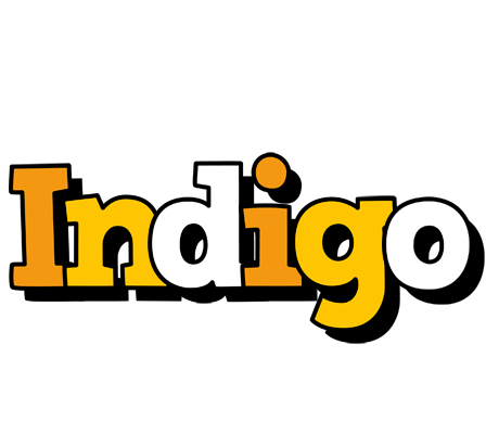 Indigo cartoon logo