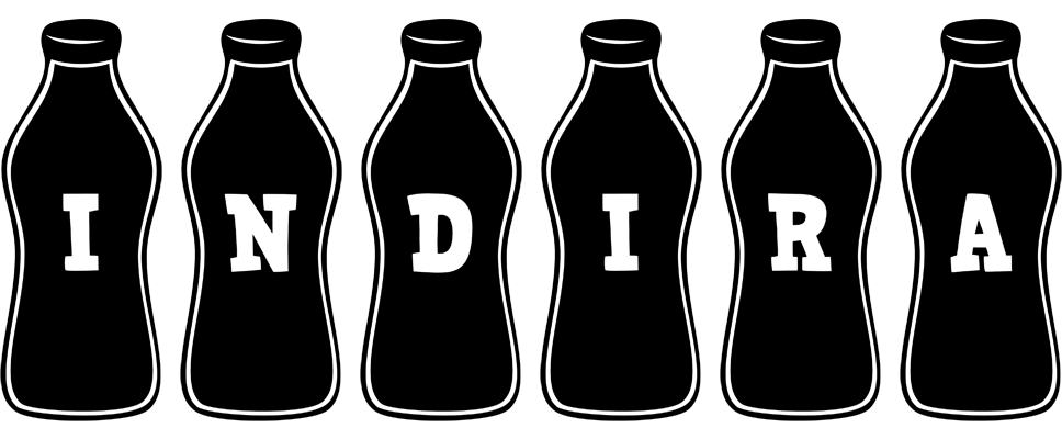 Indira bottle logo