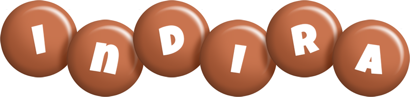 Indira candy-brown logo