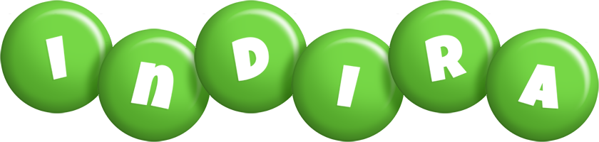 Indira candy-green logo