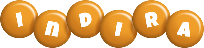 Indira candy-orange logo
