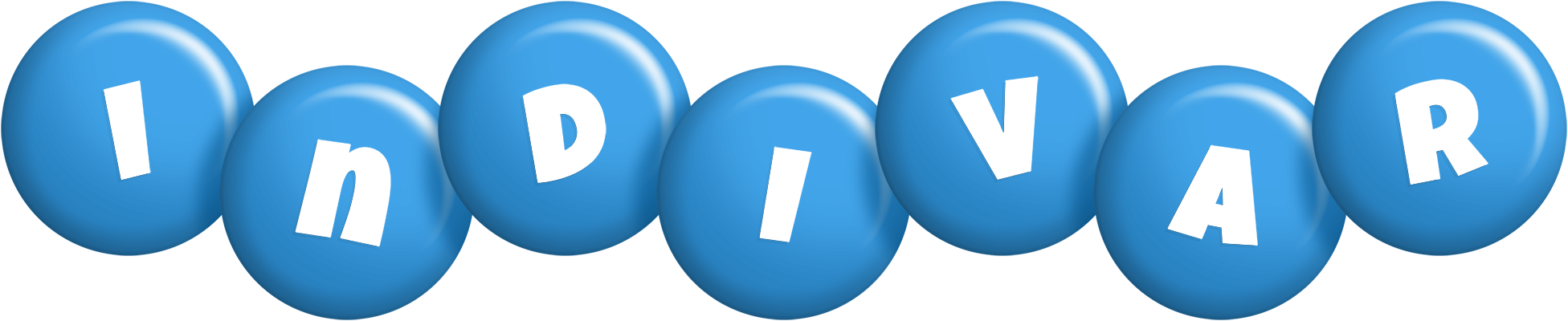 Indivar candy-blue logo