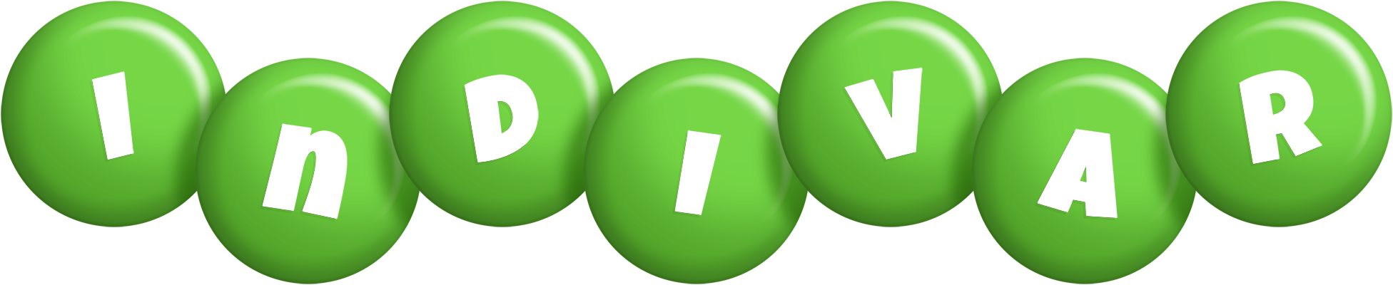 Indivar candy-green logo