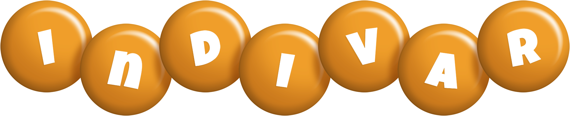 Indivar candy-orange logo