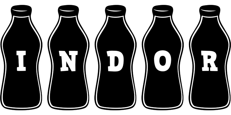 Indor bottle logo