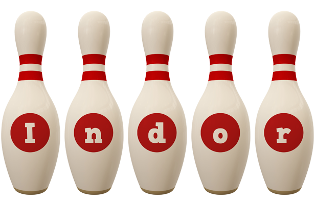 Indor bowling-pin logo