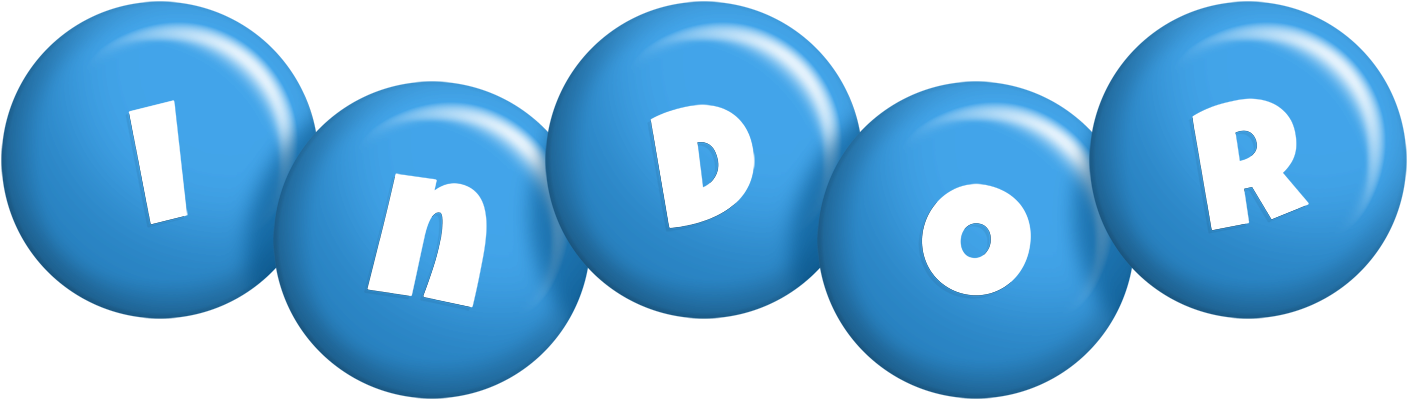 Indor candy-blue logo