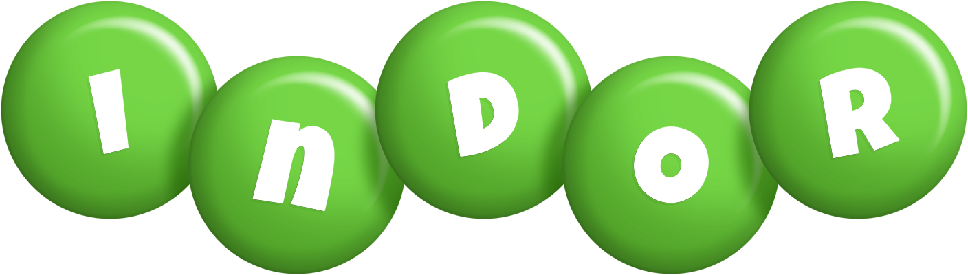 Indor candy-green logo