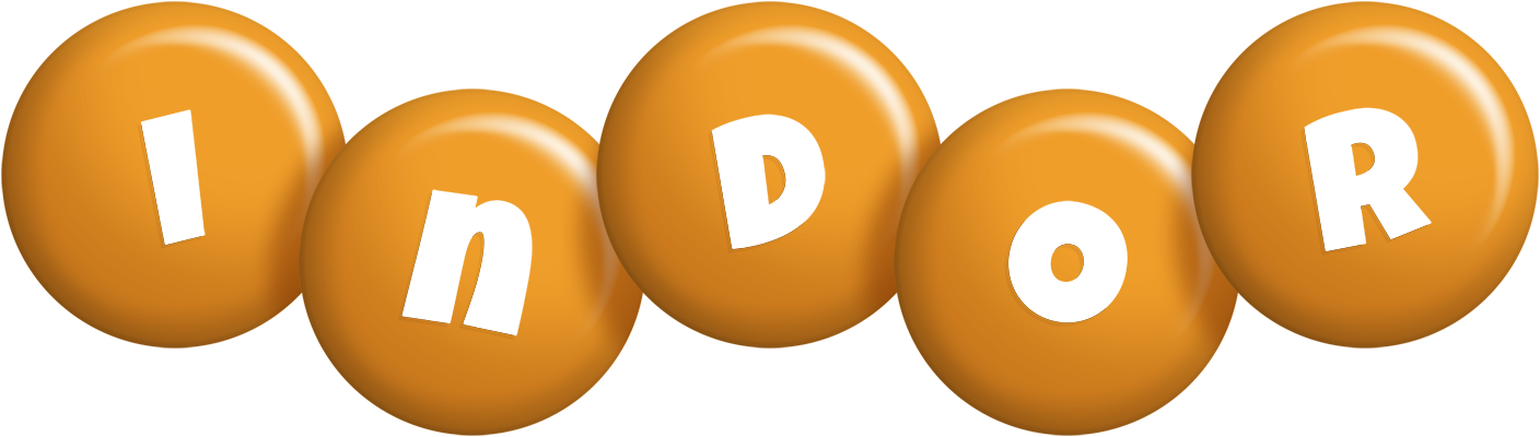 Indor candy-orange logo