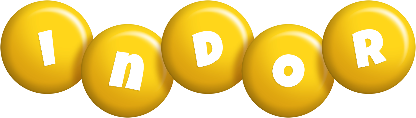 Indor candy-yellow logo