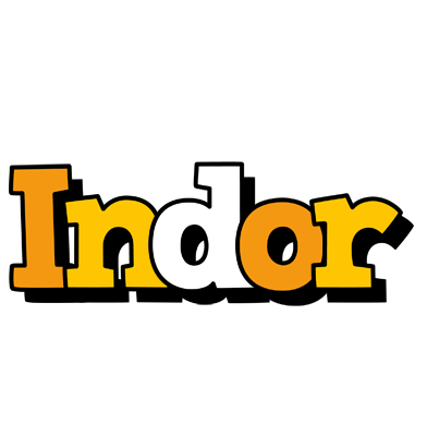 Indor cartoon logo