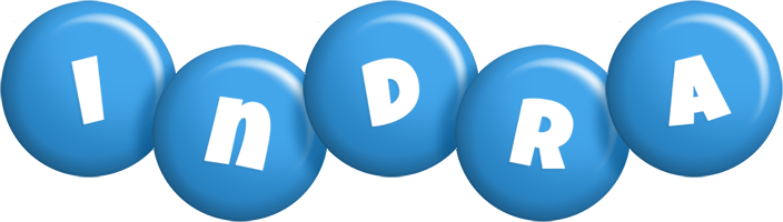 Indra candy-blue logo
