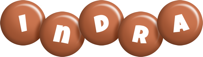 Indra candy-brown logo