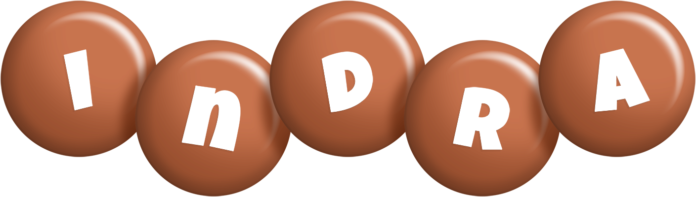 Indra candy-brown logo