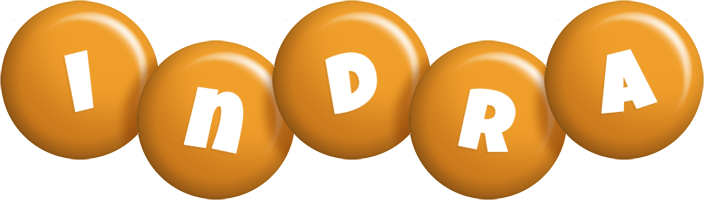 Indra candy-orange logo