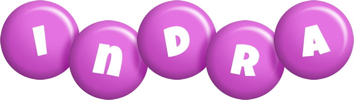 Indra candy-purple logo