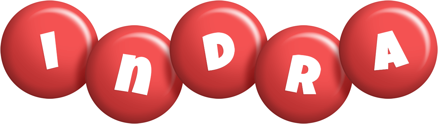 Indra candy-red logo