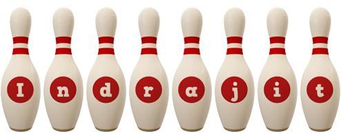 Indrajit bowling-pin logo