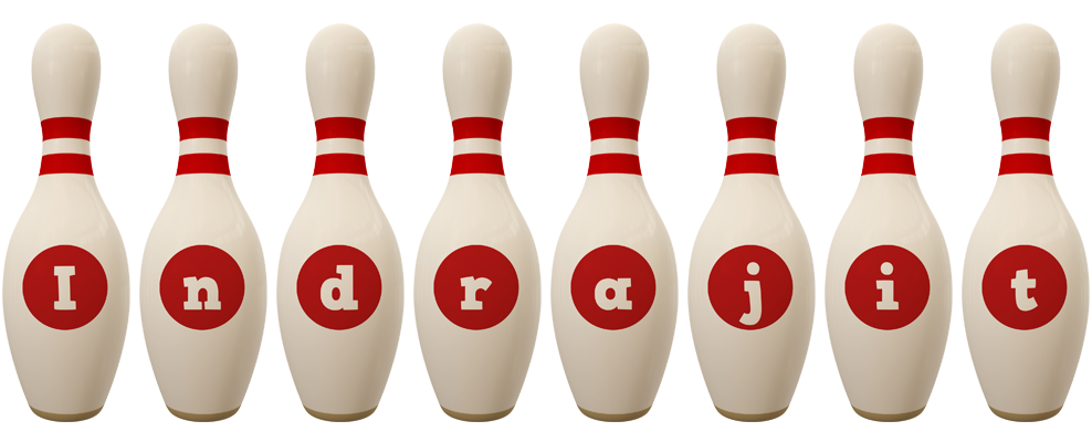 Indrajit bowling-pin logo