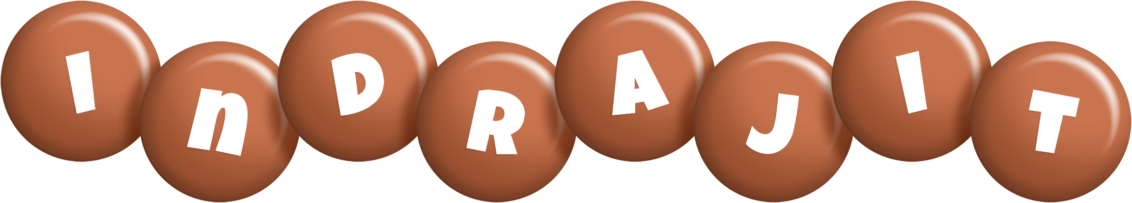 Indrajit candy-brown logo