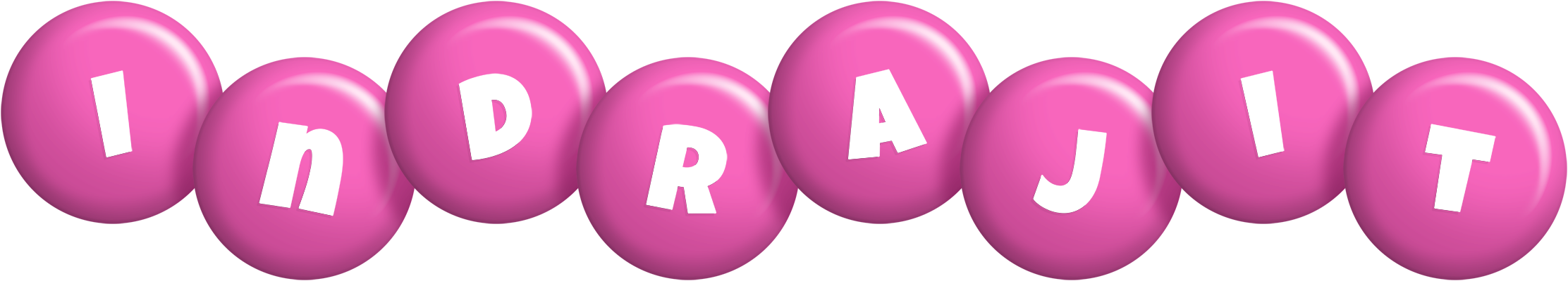 Indrajit candy-pink logo
