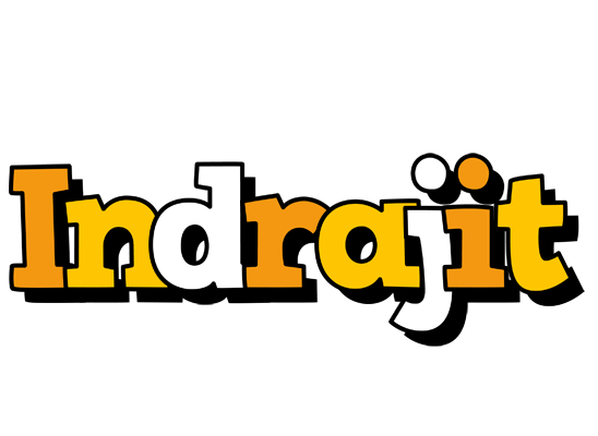 Indrajit cartoon logo