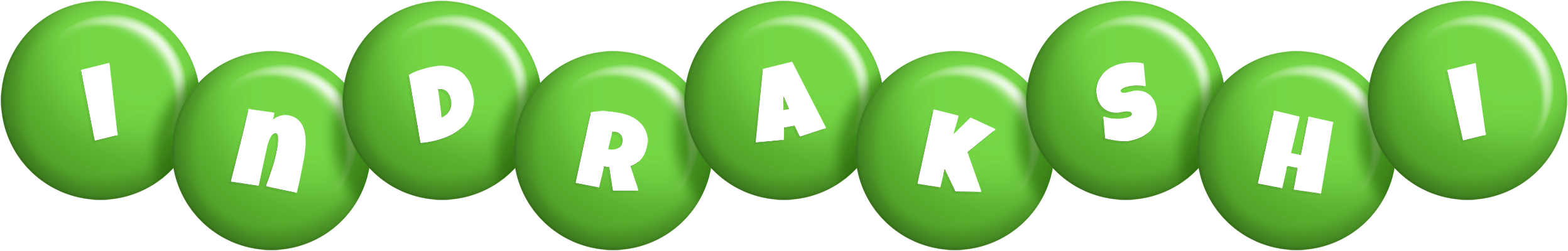 Indrakshi candy-green logo