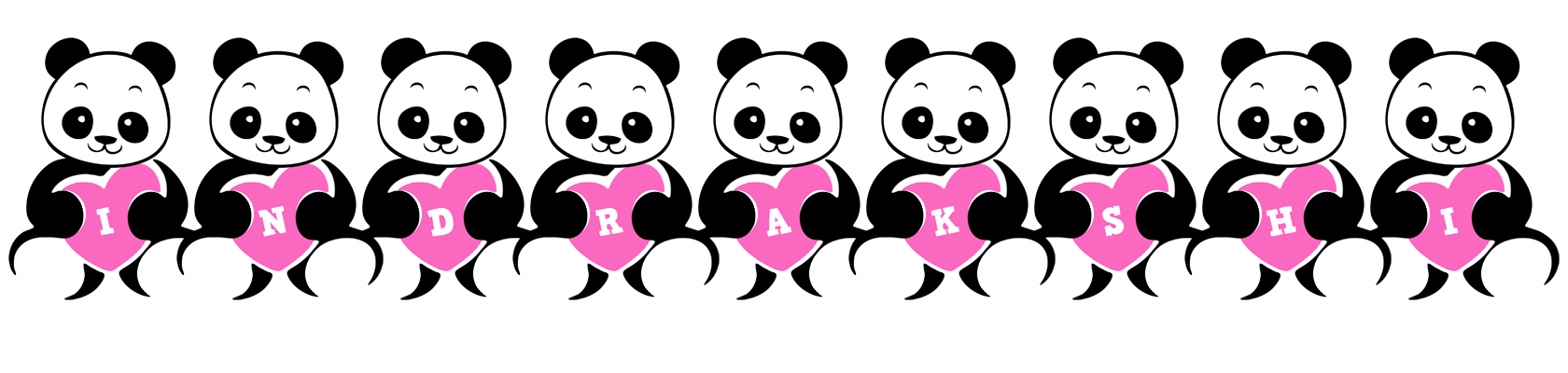 Indrakshi love-panda logo