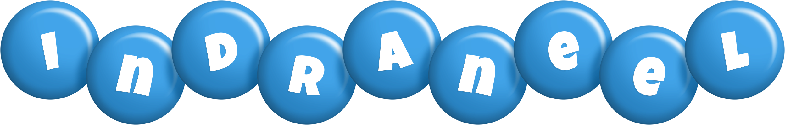 Indraneel candy-blue logo