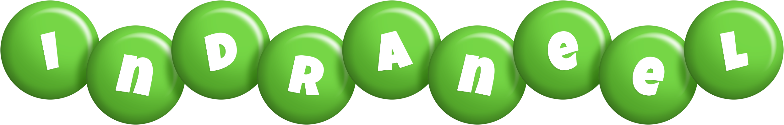 Indraneel candy-green logo