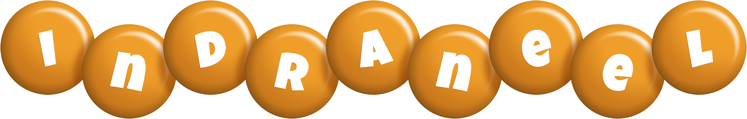 Indraneel candy-orange logo