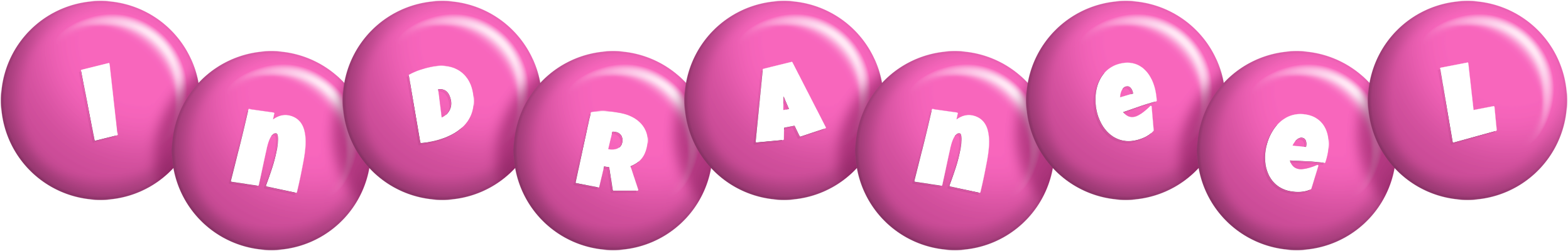 Indraneel candy-pink logo