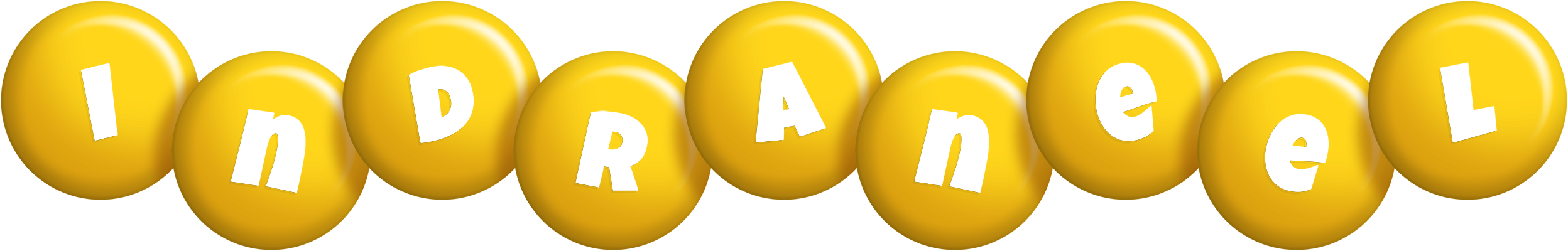 Indraneel candy-yellow logo