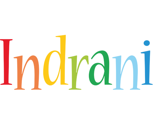 Indrani birthday logo