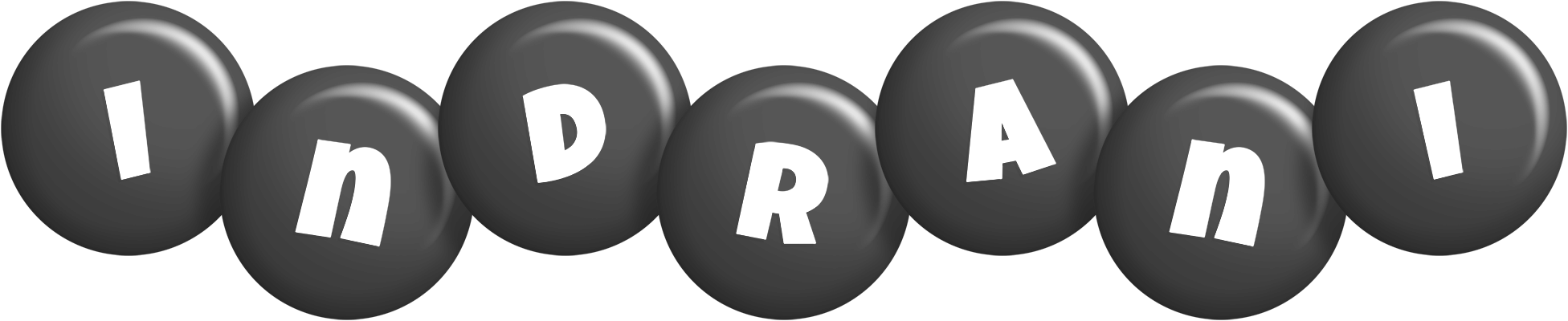 Indrani candy-black logo