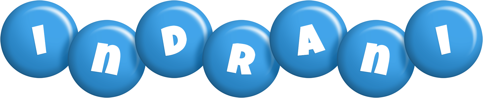 Indrani candy-blue logo