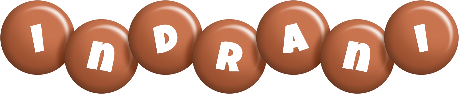 Indrani candy-brown logo