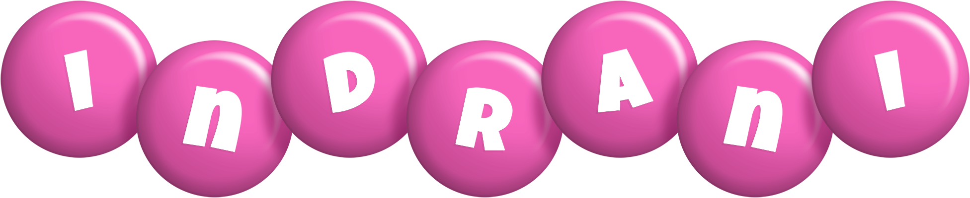 Indrani candy-pink logo