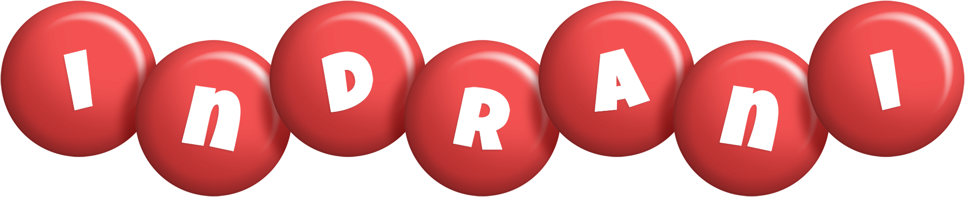 Indrani candy-red logo