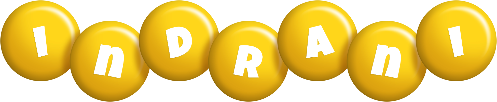 Indrani candy-yellow logo