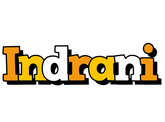 Indrani cartoon logo