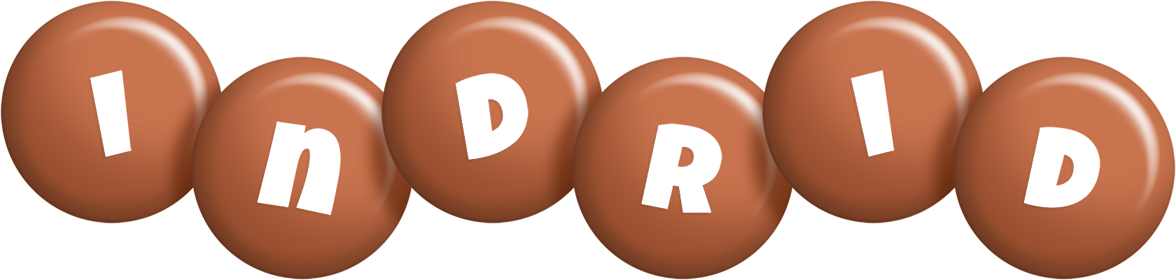 Indrid candy-brown logo