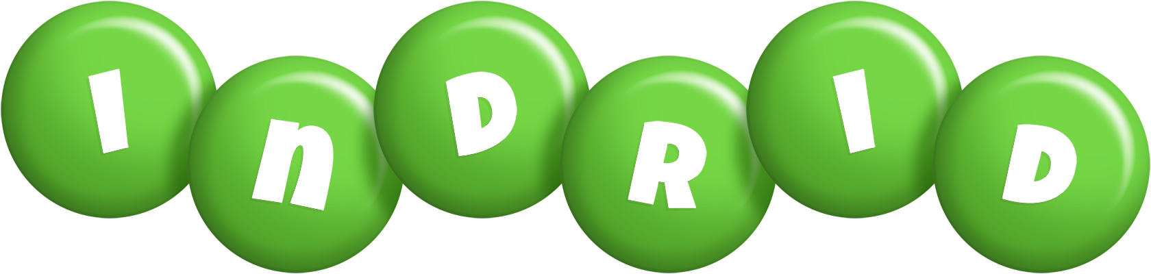 Indrid candy-green logo