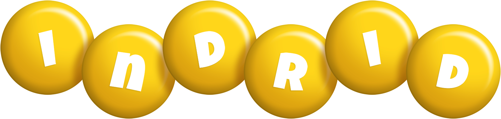 Indrid candy-yellow logo