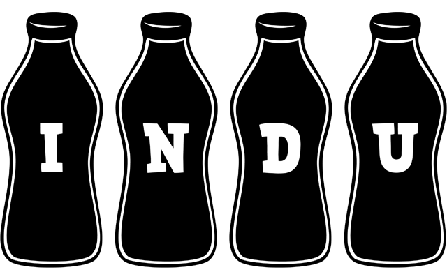Indu bottle logo