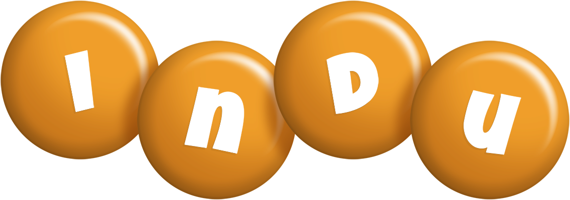 Indu candy-orange logo