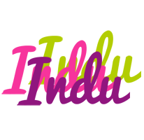 Indu flowers logo